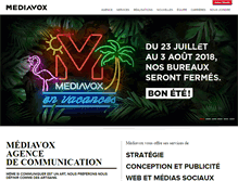 Tablet Screenshot of mediavox.com